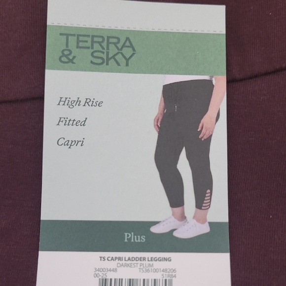 Terra & Sky Plum Leggings - Picture 6 of 6